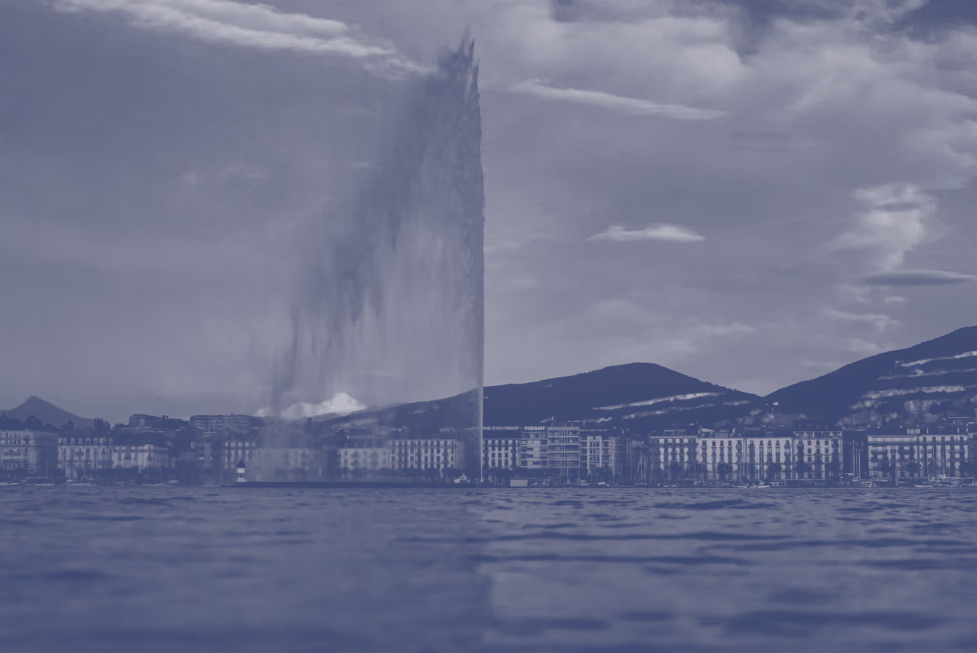 Le lac et la rade de Genève
